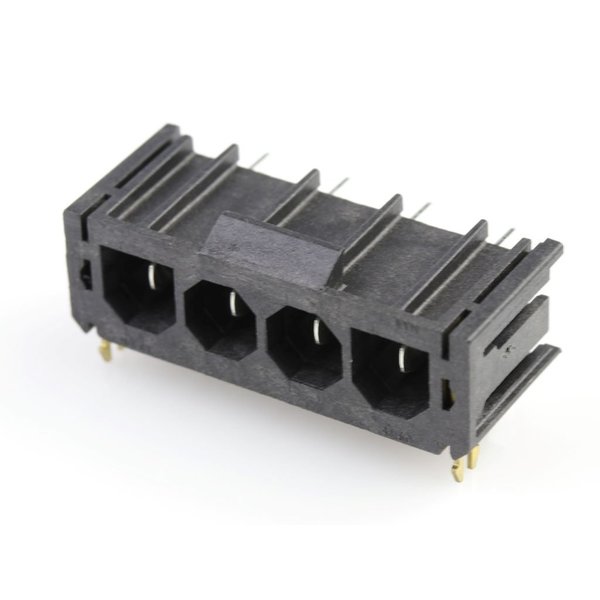 Molex Rectangular Power Connector, 4 Contact(S), Male, Solder Terminal, Receptacle 431603104